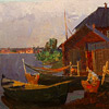 Krylow, I., Kostroma, Boote am Tschuchomskijsee.1967
