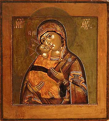 41. The Holy Virgin of Vladimir. 19th century