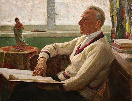 Portrait of the writer P.A.Severny.1970