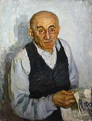 Portrait eines Rentners.1957